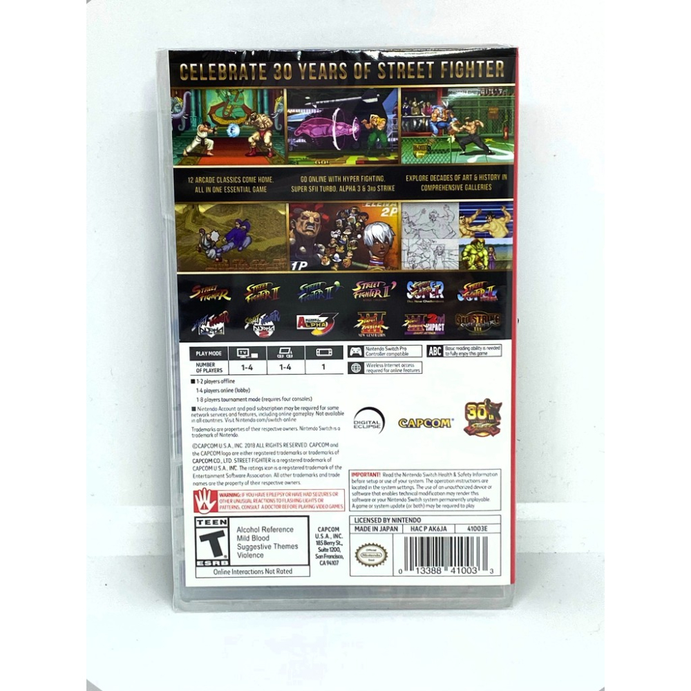 🌜哈哈🌛NS SWITCH全新現貨✨快打旋風30週年紀念合輯✨街機 卡普空 繁體中文版遊戲片-下標24H內寄送!-細節圖3