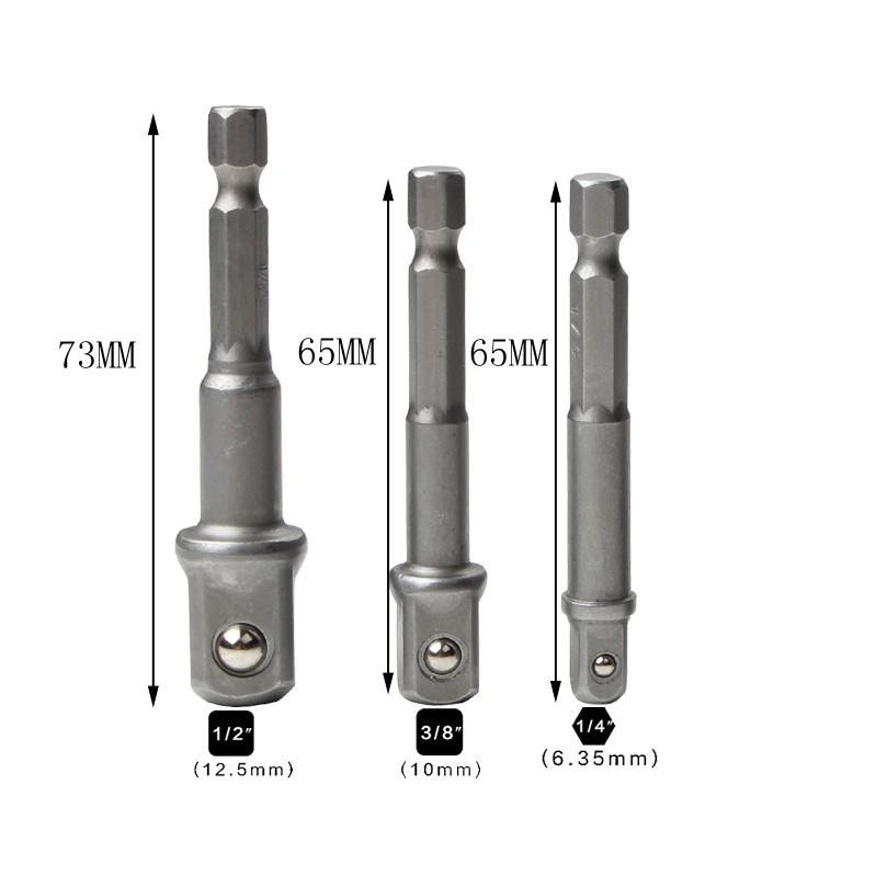 六角轉套筒轉接桿 四分 4分 1/2＂ 三分 3分 3/8＂ 二分 2分 1/4＂ 起子機變扳手機 起子接桿 起子轉套筒-細節圖2