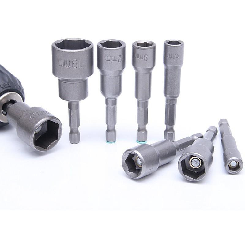 六角柄強磁強力自攻套筒 規格齊全(6-19號) 高強度 六角套筒 起子套筒 自攻螺絲套筒 氣動電動起子機 電鑽-細節圖4