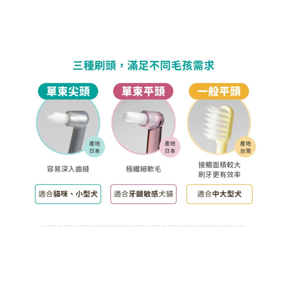 🐶GuoShi寵物🐱 汪喵星球 犬貓專用牙刷(細軟毛) 寵物專用牙刷 毛孩口齒清潔必備 貓牙刷 犬牙刷 纖細軟毛-細節圖2