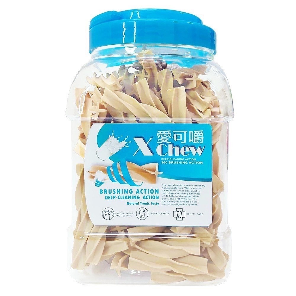 🐶GuoShi寵物🐱【買就送】X Chew 愛可嚼 潔牙骨 潔牙棒 桶裝 700g 寵物潔牙骨 潔牙骨 狗狗零食-細節圖7