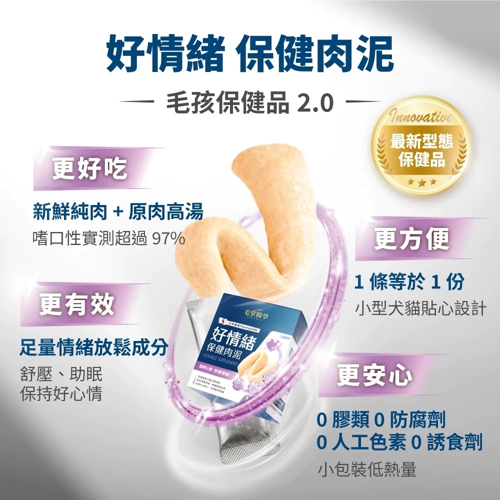 毛掌醫學 保健肉泥 30入 純魚油 貓肉泥 狗肉泥 固免疫 好情緒 貓狗適用 寵物魚油-細節圖9