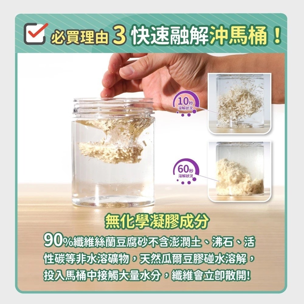 🐶GuoShi寵物🐱 毛孩時代 豆腐砂 貓砂 90%纖維絲蘭豆腐砂 0甲醛強凝結無塵原礦砂 貓砂 毛孩時代貓砂-細節圖8