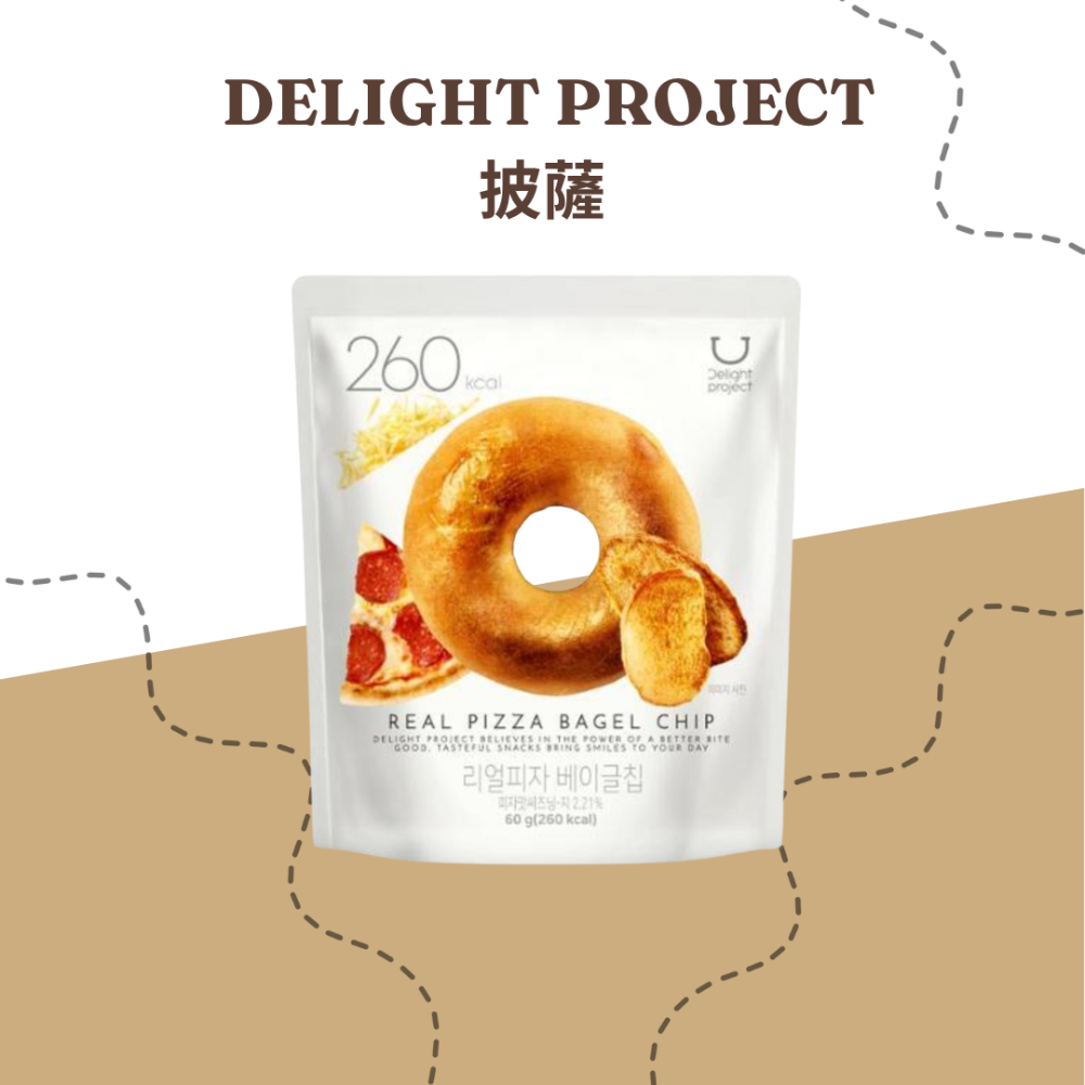 韓國 Delight project 低卡 貝果餅乾60g-現貨-規格圖2