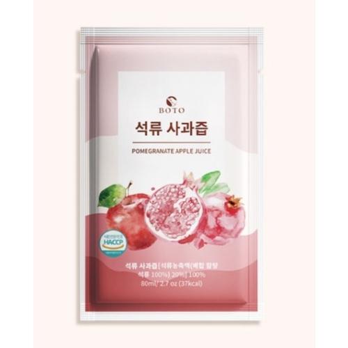 韓國BOTO石榴蘋果汁 80ML/包