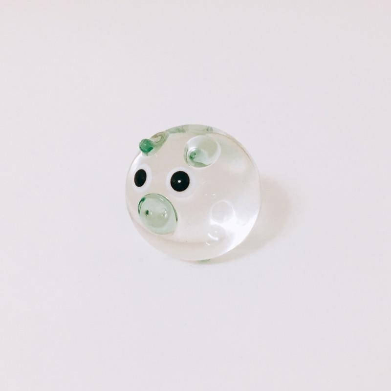 (最後現貨)玻璃製 透明 圓圓豬  純手工燒製小動物系列 琉璃 迷你 ZOO-細節圖6