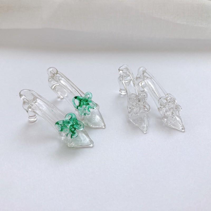 New玻璃製 灰姑娘的坡璃鞋 高跟鞋 純手工燒製琉璃-細節圖6