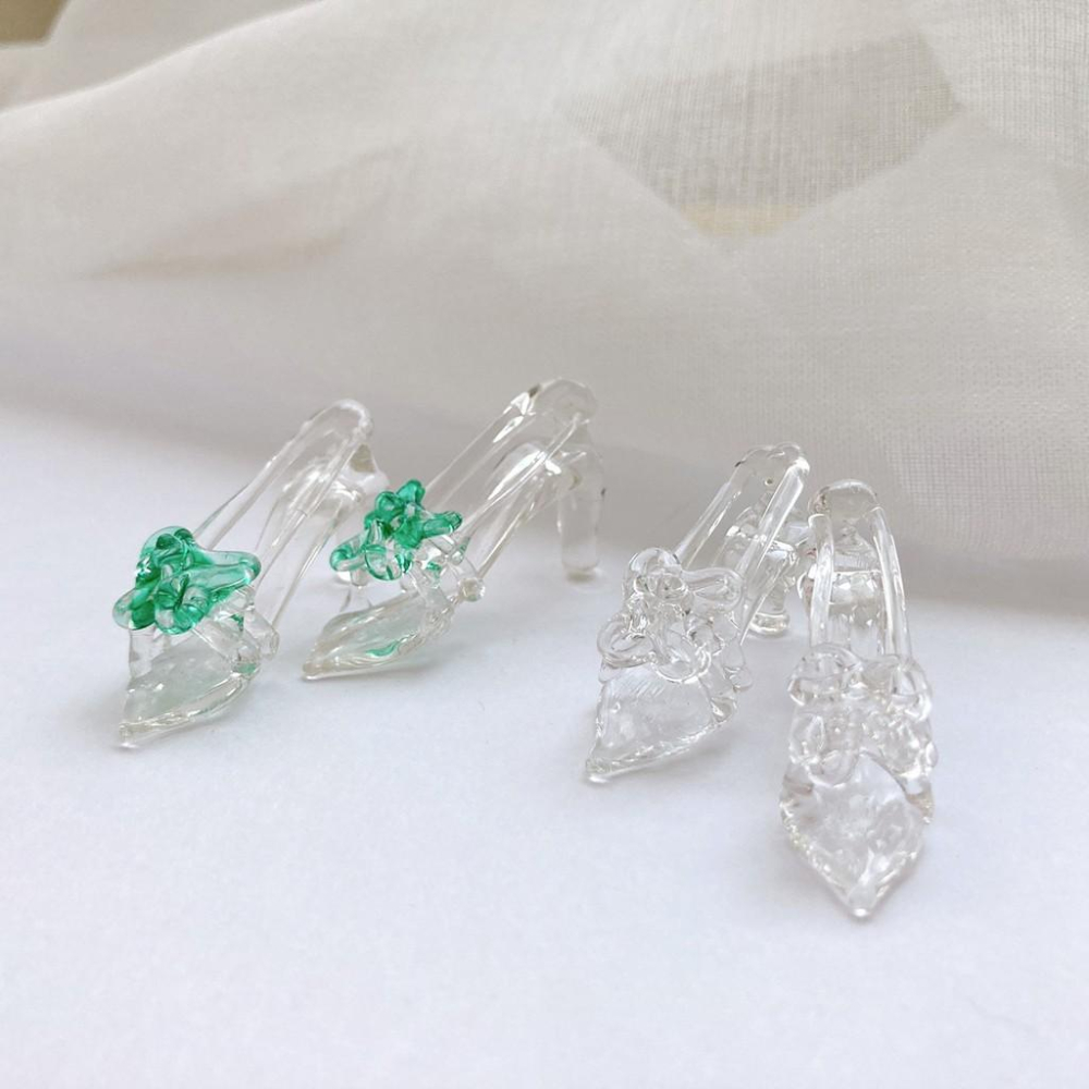 New玻璃製 灰姑娘的坡璃鞋 高跟鞋 純手工燒製琉璃-細節圖8