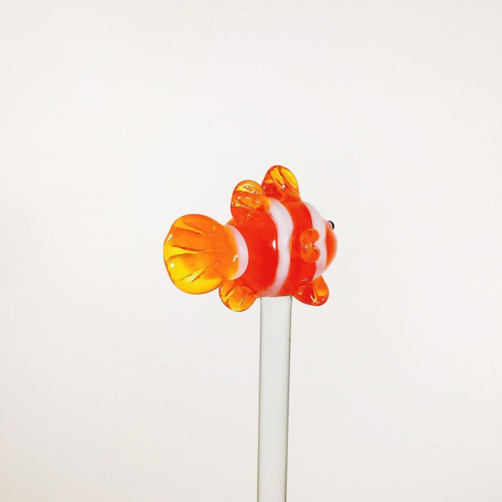 最後現貨★ 純手工燒製 水族世界 玻璃攪拌棒 琉璃 現貨-細節圖3