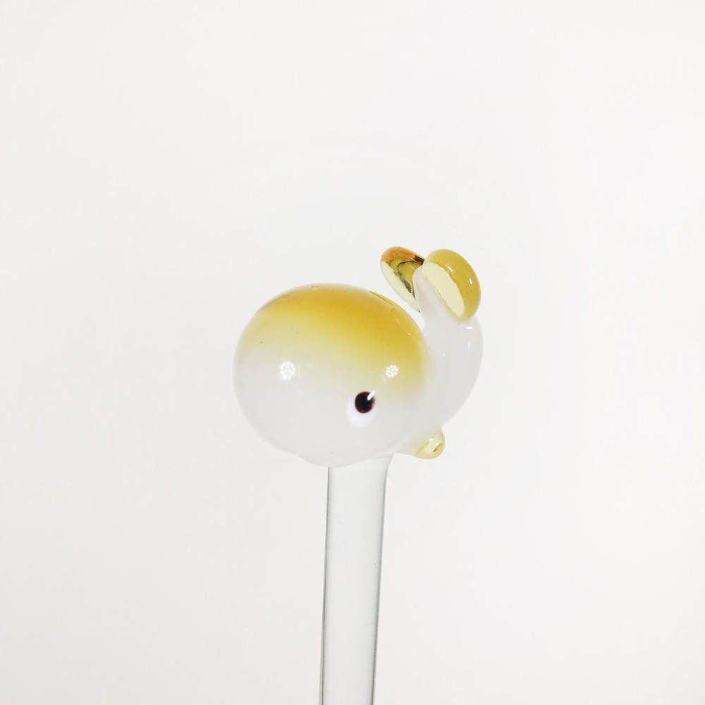 最後現貨★ 純手工燒製 圓滾滾鯨魚 玻璃攪拌棒 琉璃 現貨-細節圖4