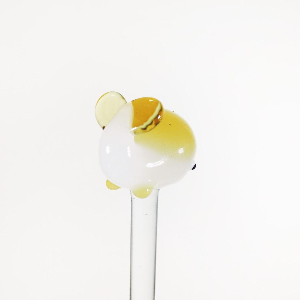 最後現貨★ 純手工燒製 圓滾滾鯨魚 玻璃攪拌棒 琉璃 現貨-細節圖5