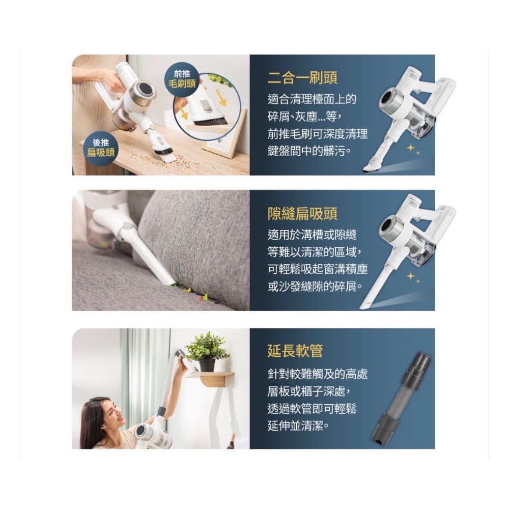 Solac SMT-081W S11 電動濕拖無線吸塵器-細節圖5