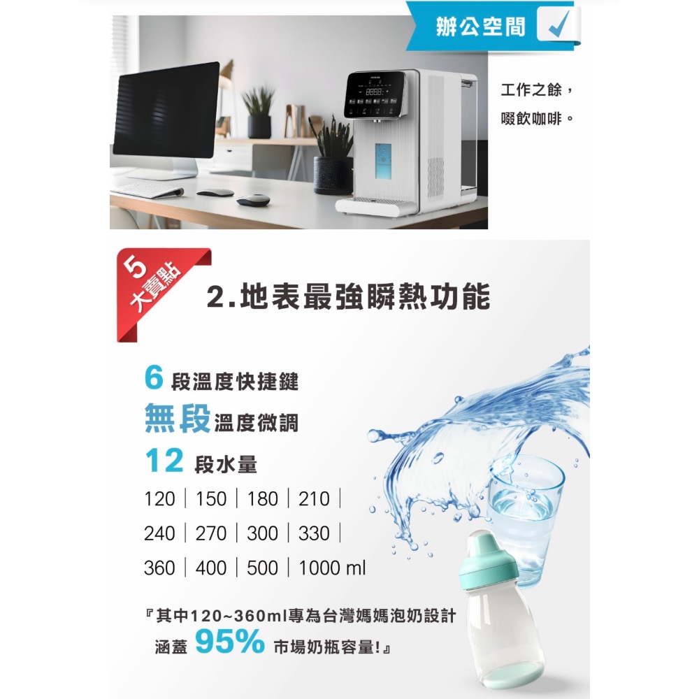 現貨‼️日本AIWA 愛華 冰火魔法師 逆滲透冰溫瞬熱淨飲機 AW-RO60-細節圖4