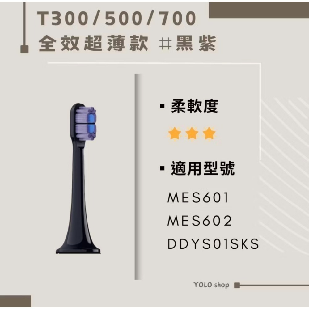 現貨 小米副廠刷頭 米家刷頭 獨立包裝含防塵蓋 單支售 T100 T200 T300 T500 T700 素士 貝醫生-規格圖1