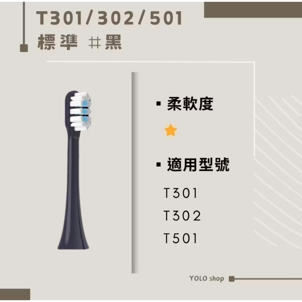 現貨 小米副廠刷頭 米家刷頭 獨立包裝含防塵蓋 單支售 T100 T200 T300 T500 T700 素士 貝醫生-規格圖1