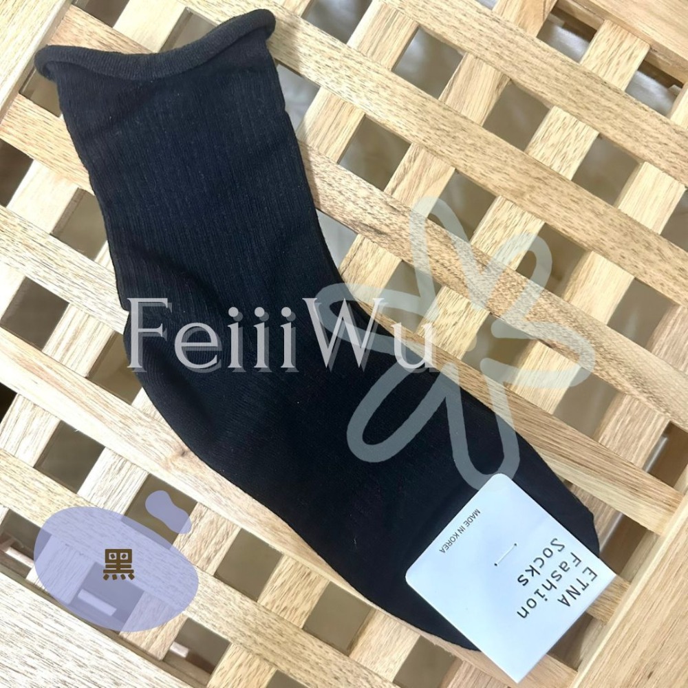 悠蔍米商行🍧現貨ᝰ韓國ETNA襪子捲邊長襪-規格圖1