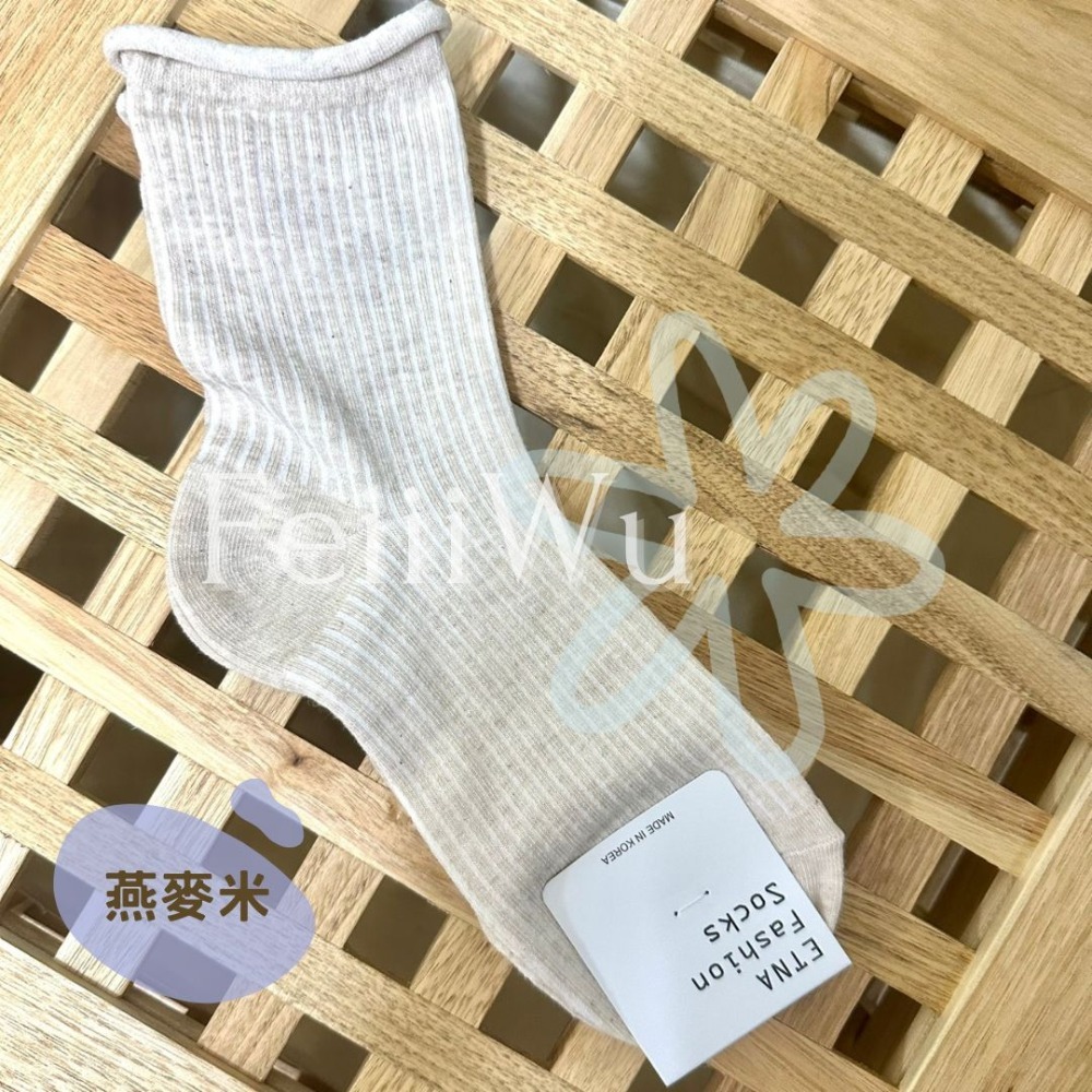 悠蔍米商行🍧現貨ᝰ韓國ETNA襪子捲邊長襪-規格圖1