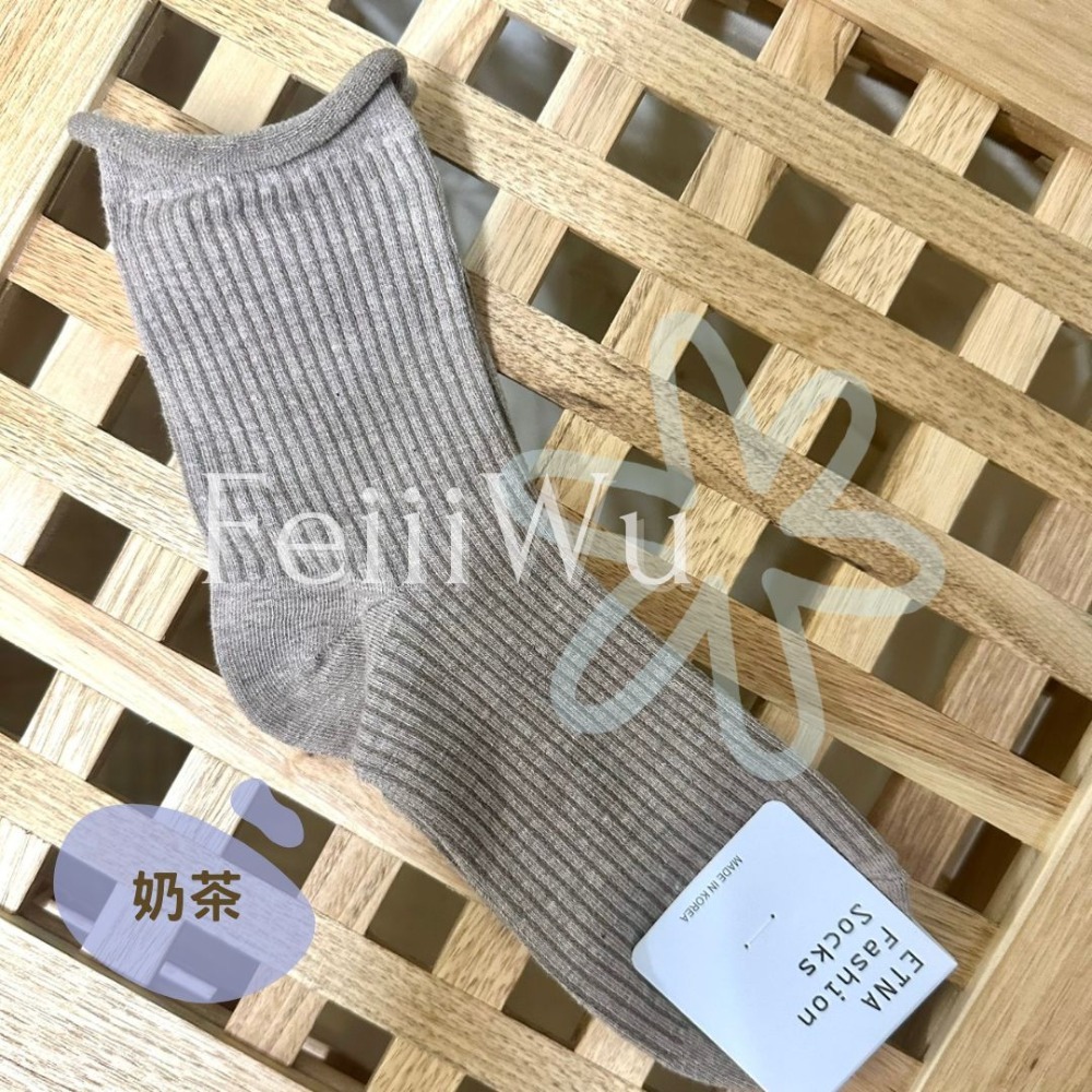 悠蔍米商行🍧現貨ᝰ韓國ETNA襪子捲邊長襪-規格圖1