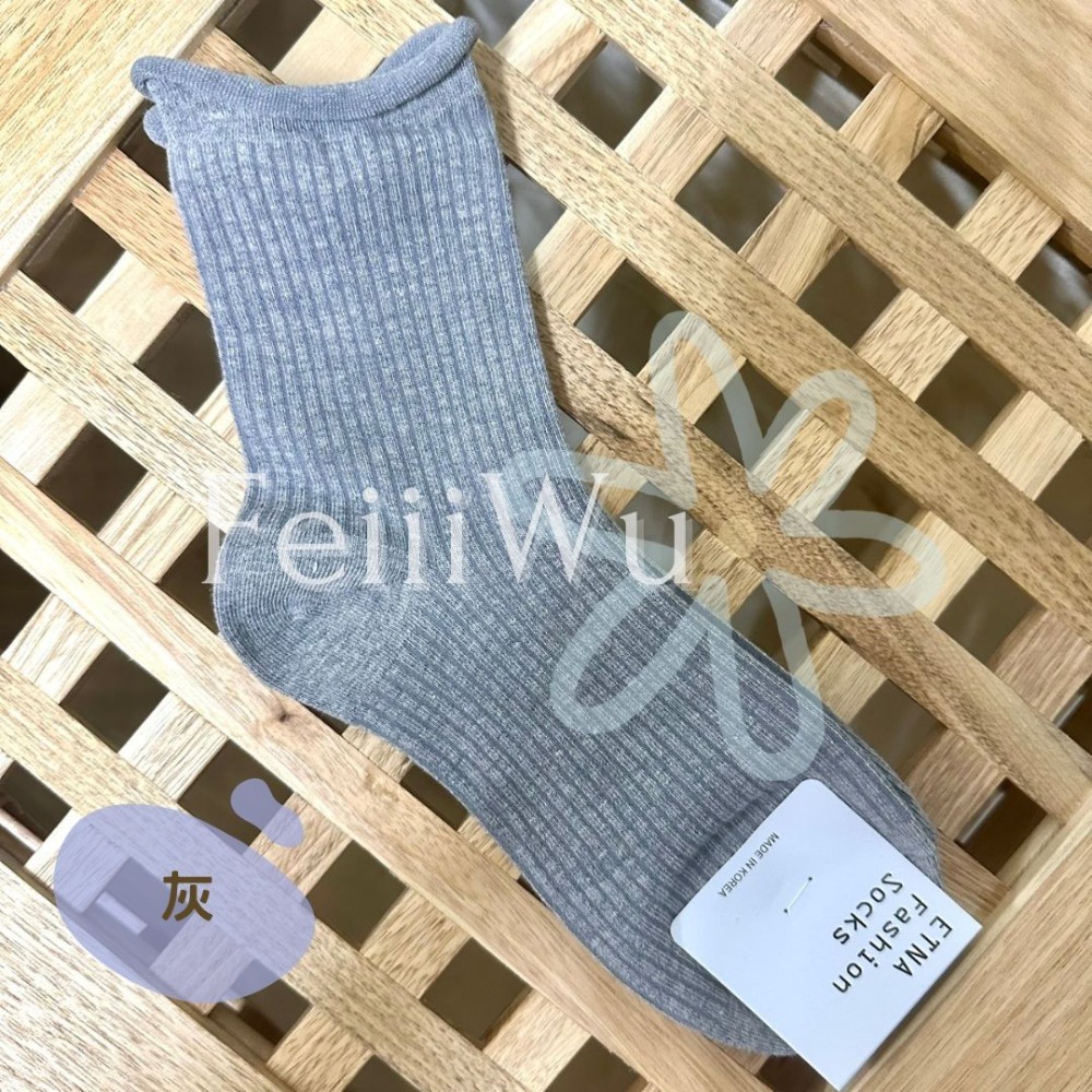 悠蔍米商行🍧現貨ᝰ韓國ETNA襪子捲邊長襪-規格圖1