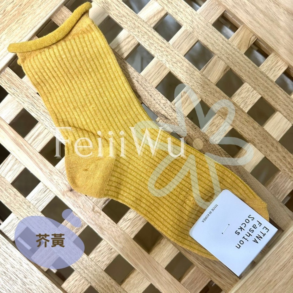 悠蔍米商行🍧現貨ᝰ韓國ETNA襪子捲邊長襪-規格圖1