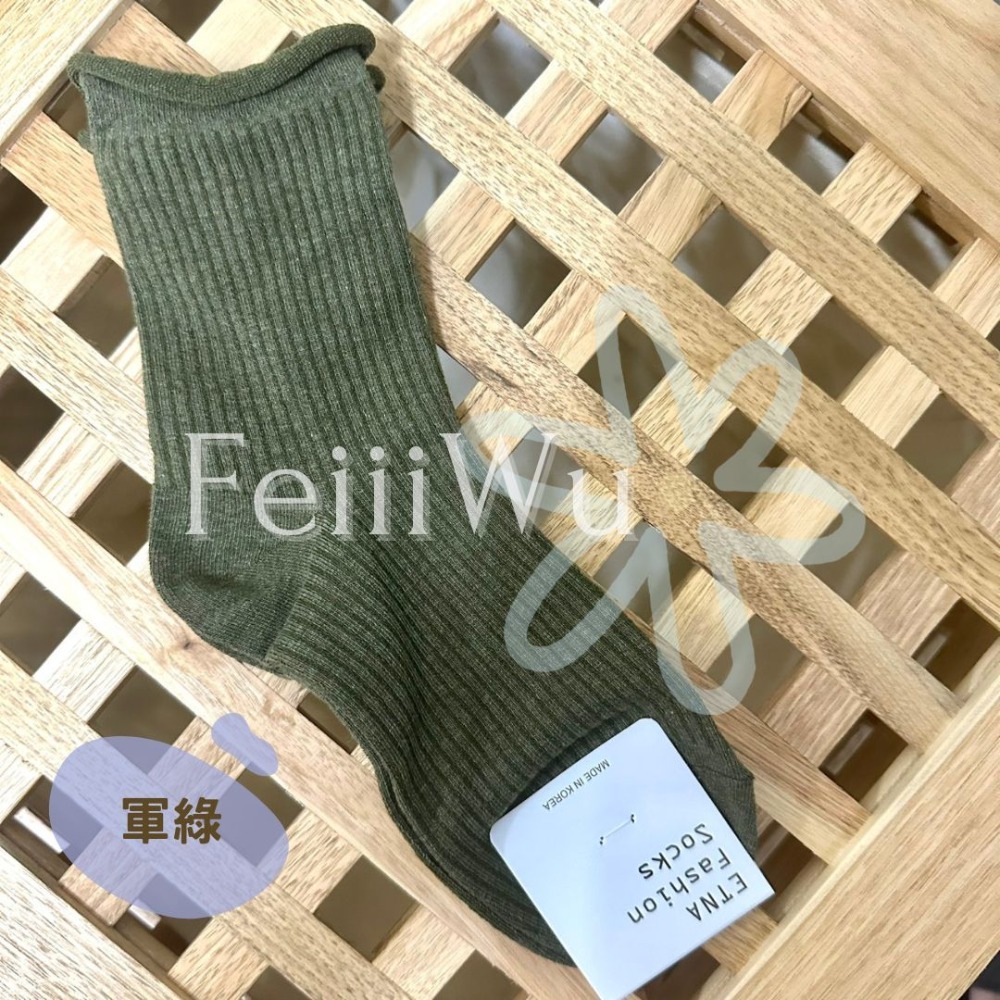 悠蔍米商行🍧現貨ᝰ韓國ETNA襪子捲邊長襪-規格圖1