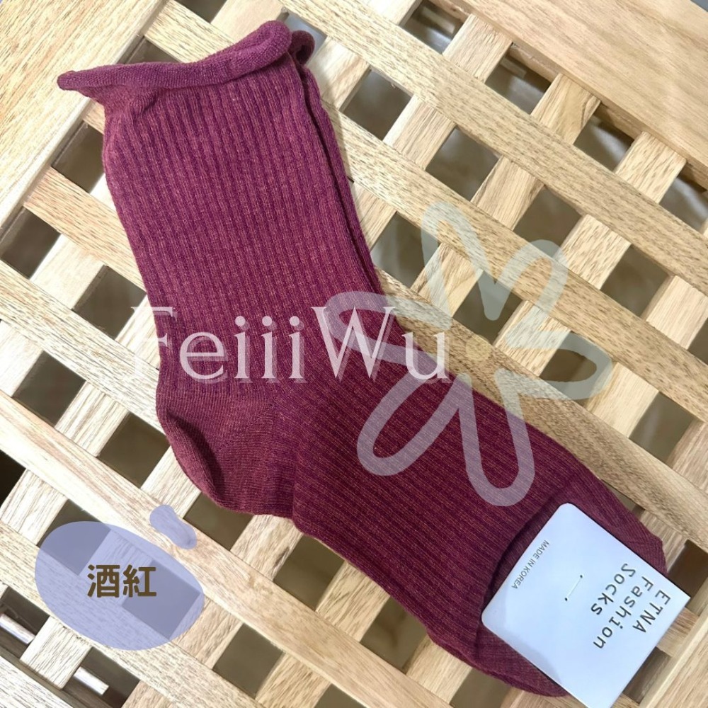 悠蔍米商行🍧現貨ᝰ韓國ETNA襪子捲邊長襪-規格圖1
