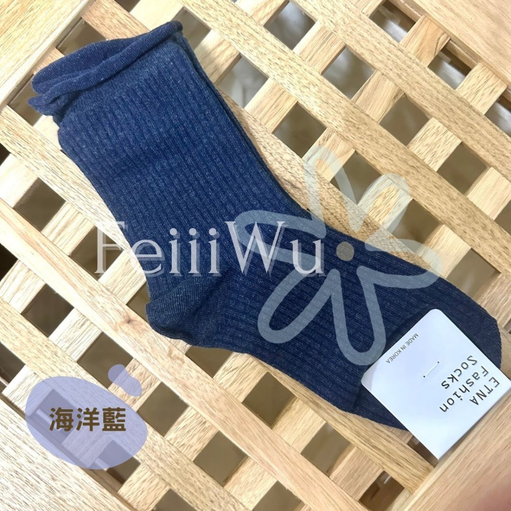 悠蔍米商行🍧現貨ᝰ韓國ETNA襪子捲邊長襪-規格圖1