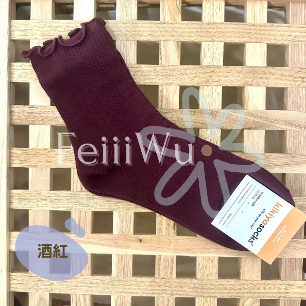 悠蔍米商行🍧現貨ᝰ韓國Kikiya socks襪子長襪,木耳襪-規格圖2