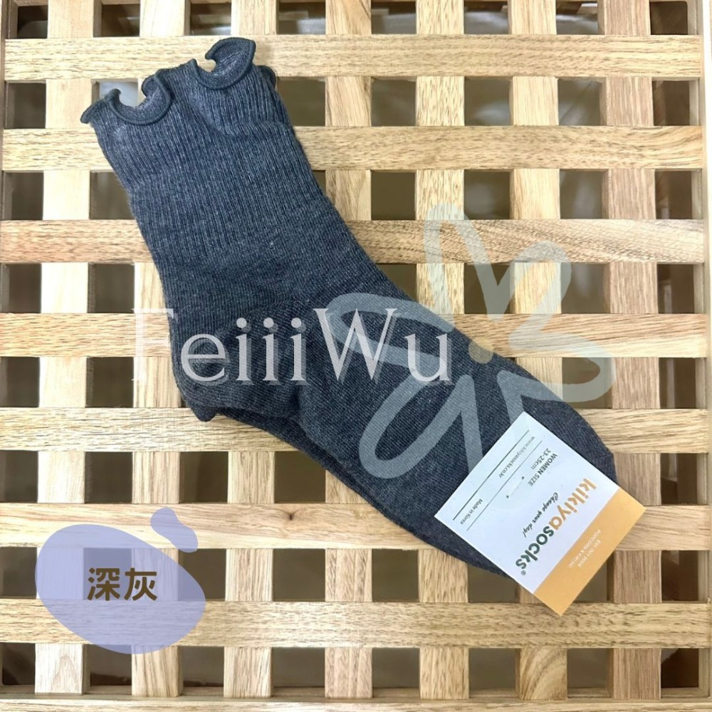 悠蔍米商行🍧現貨ᝰ韓國Kikiya socks襪子長襪,木耳襪-規格圖2