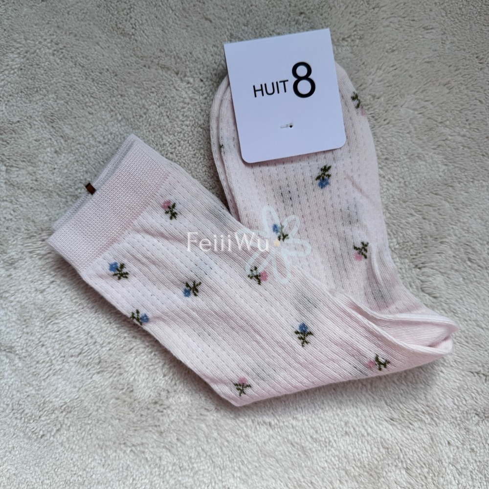 悠蔍米商行韓國代購🍧現貨ᝰ韓國Huit8夏日花園款薄長襪-規格圖1