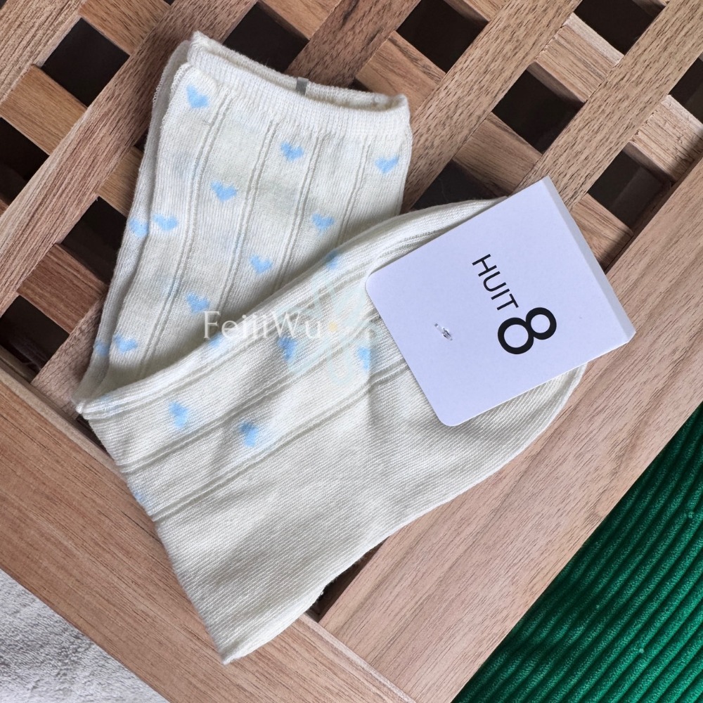 悠蔍米商行韓國代購🍧現貨ᝰ韓國Huit8夏日愛心款薄長襪-規格圖3