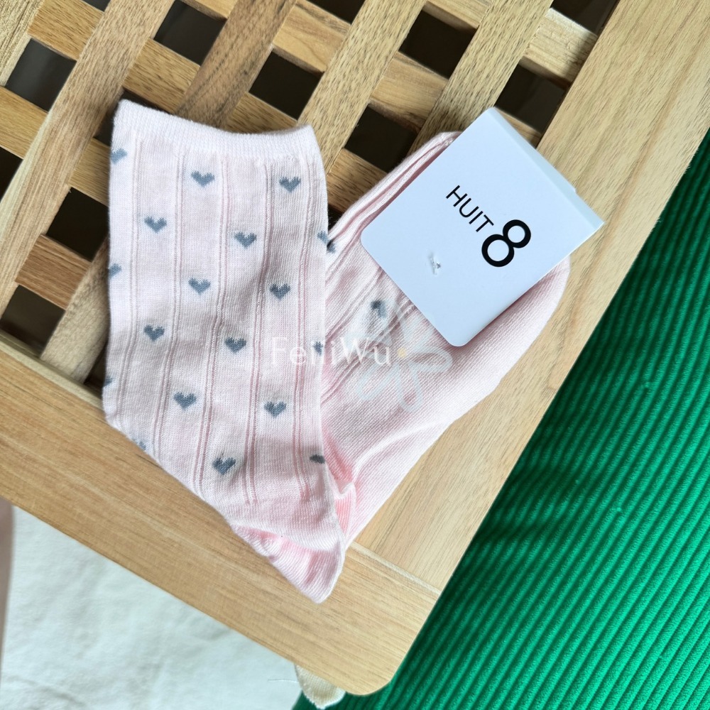 悠蔍米商行韓國代購🍧現貨ᝰ韓國Huit8夏日愛心款薄長襪-規格圖3