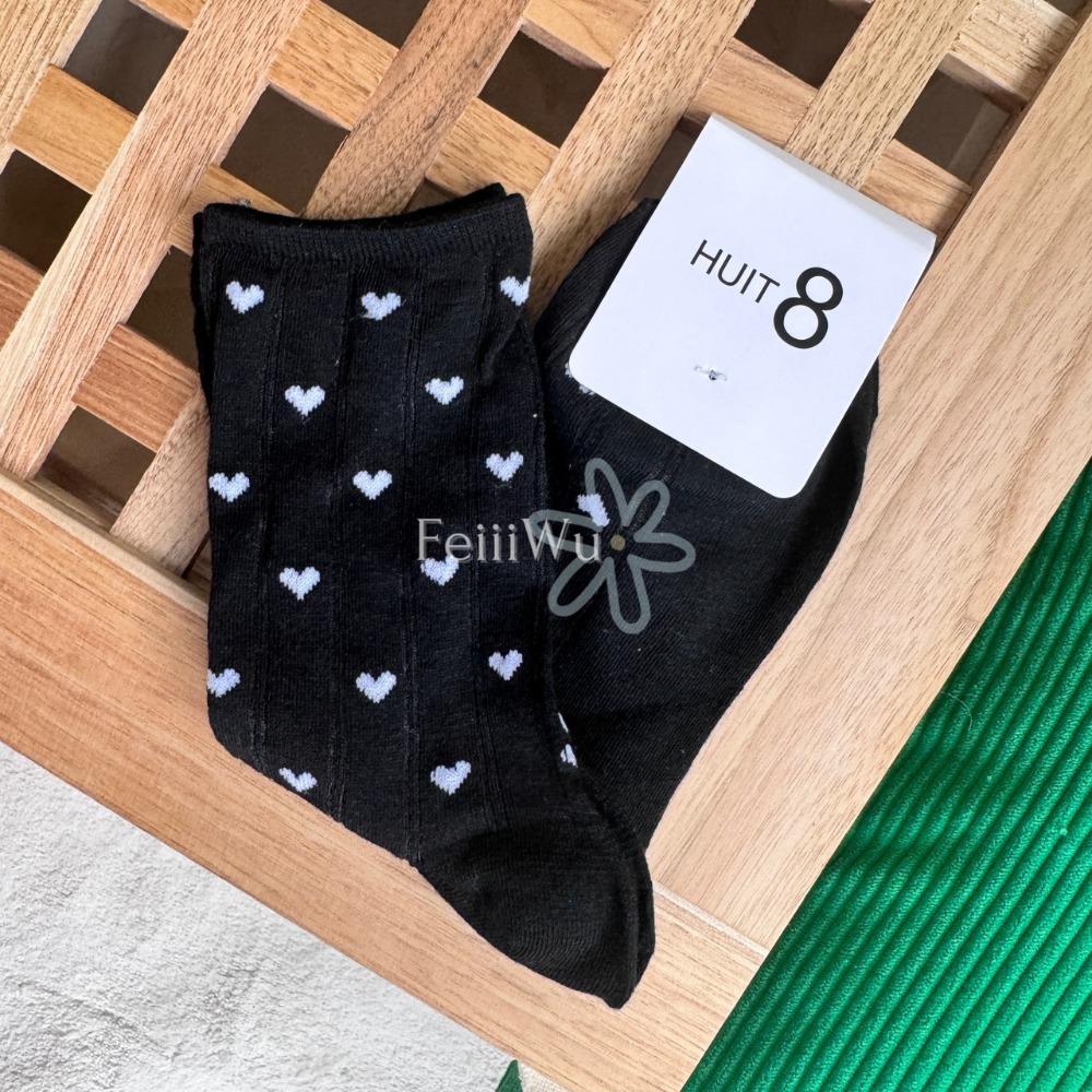 悠蔍米商行韓國代購🍧現貨ᝰ韓國Huit8夏日愛心款薄長襪-規格圖3