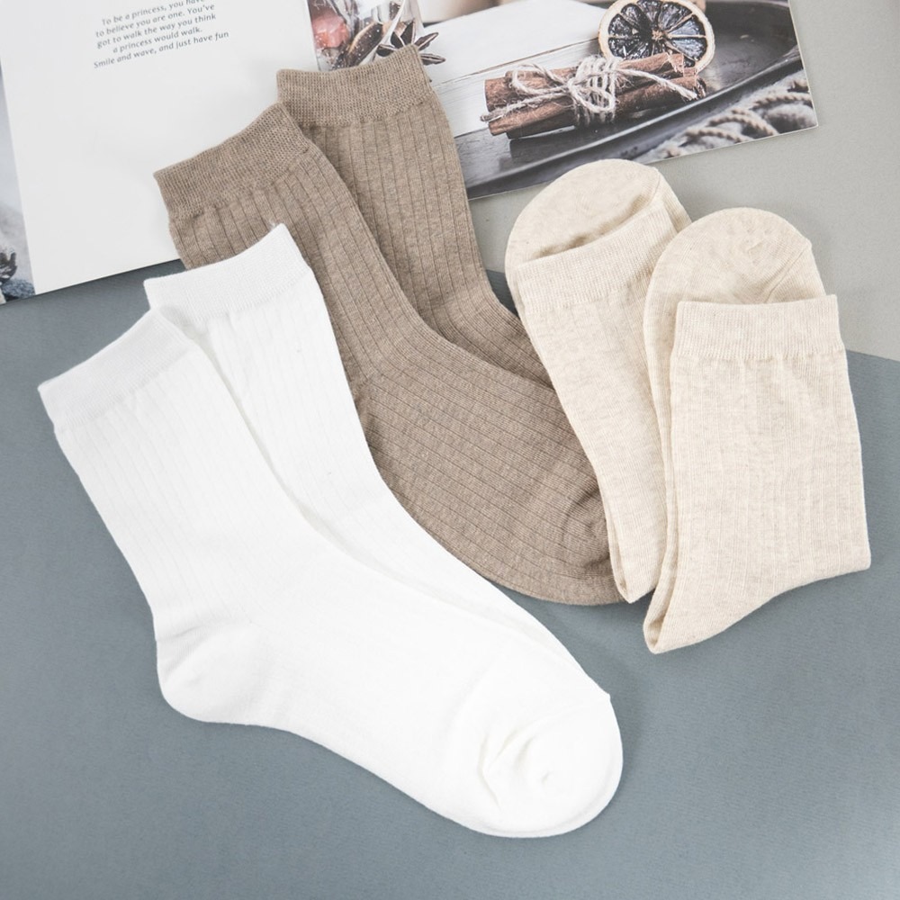 AHUA阿華有事嗎 韓國襪子 糖果純色條紋中筒襪 素色長襪［現貨］ K0155 百搭素襪 韓妞必備 素色基本款-細節圖8