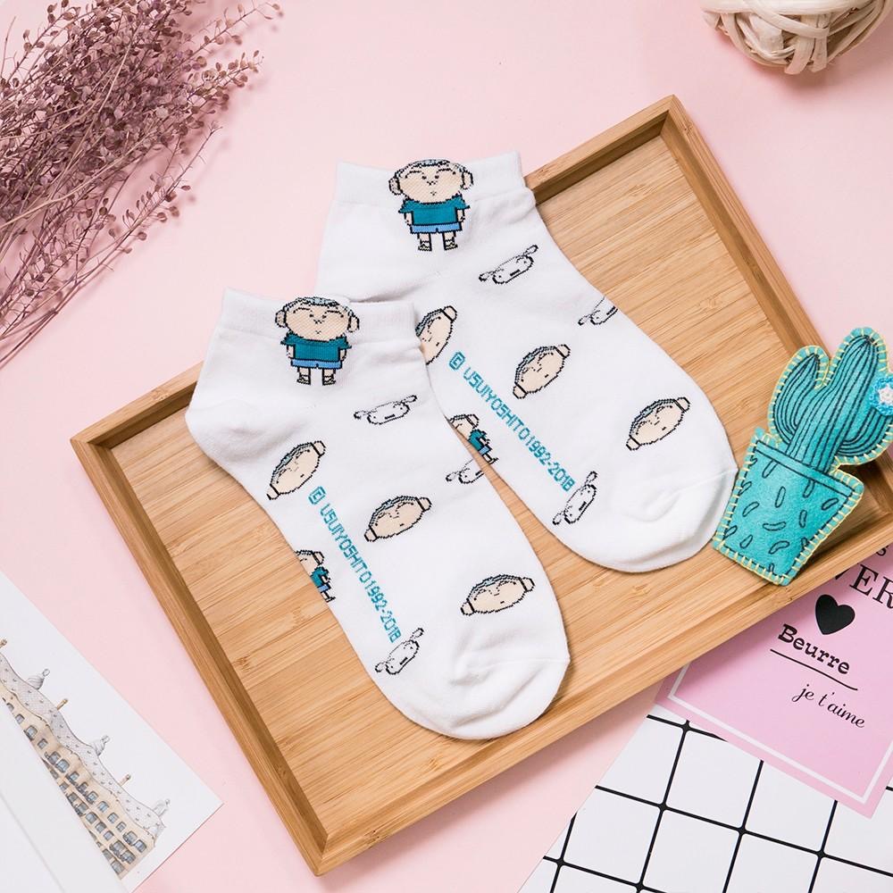 AHUA阿華有事嗎  韓國襪子 站好站滿版蠟筆小新短襪 K0336 正韓少女襪 韓妞必備 百搭純棉襪 素色襪子-細節圖8