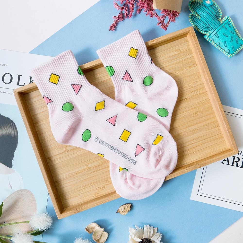 AHUA 韓國襪子 蠟筆小新睡衣圖案中筒襪 K0354  現貨 女生襪子 女襪 卡通襪 蠟筆小新襪子 白襪 阿華有事嗎-細節圖6