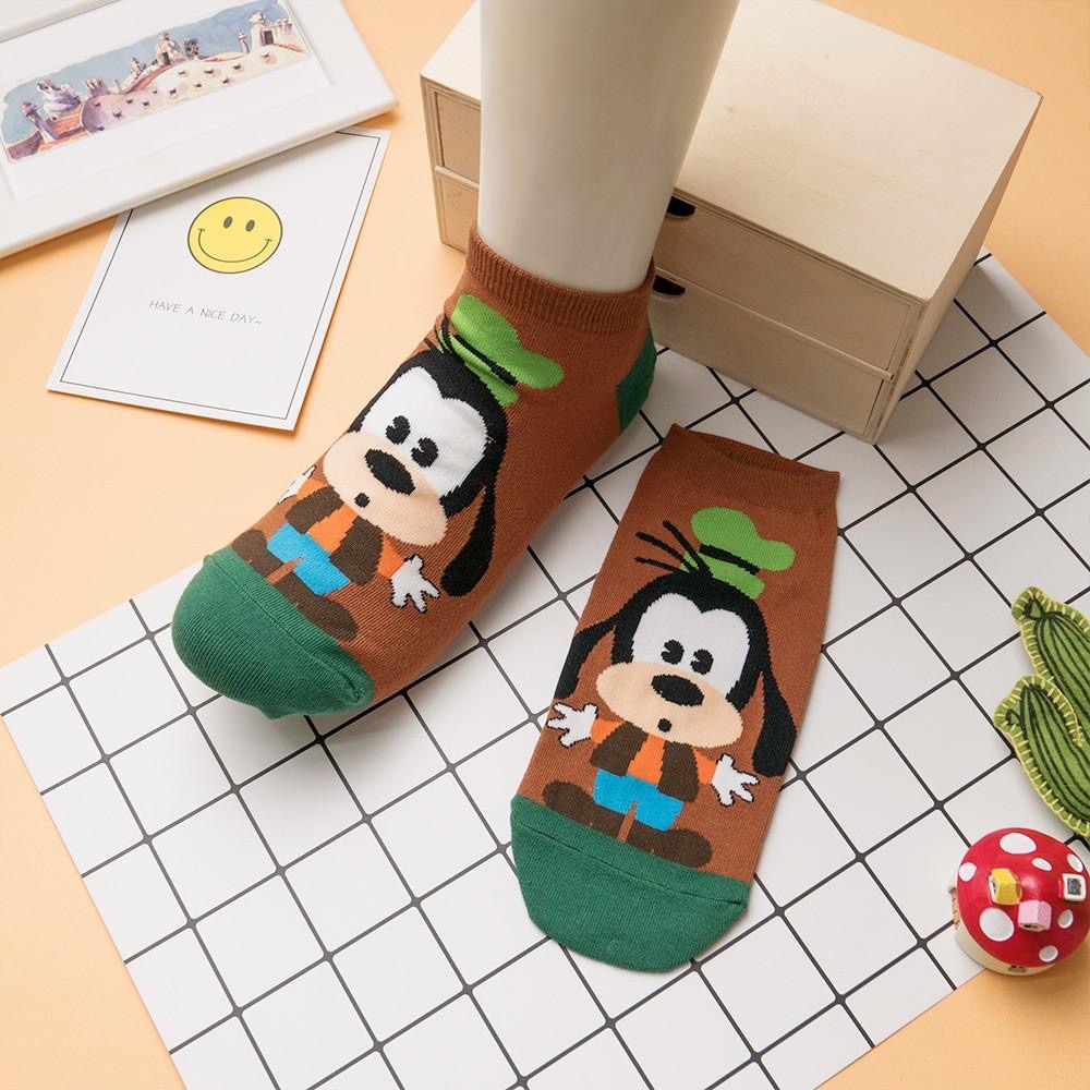 AHUA 迪士尼Q版全身短襪 K0406 韓國襪子 女生襪子 女生短襪 女襪 卡通襪 純棉襪子 可愛襪子 阿華有事嗎-細節圖4