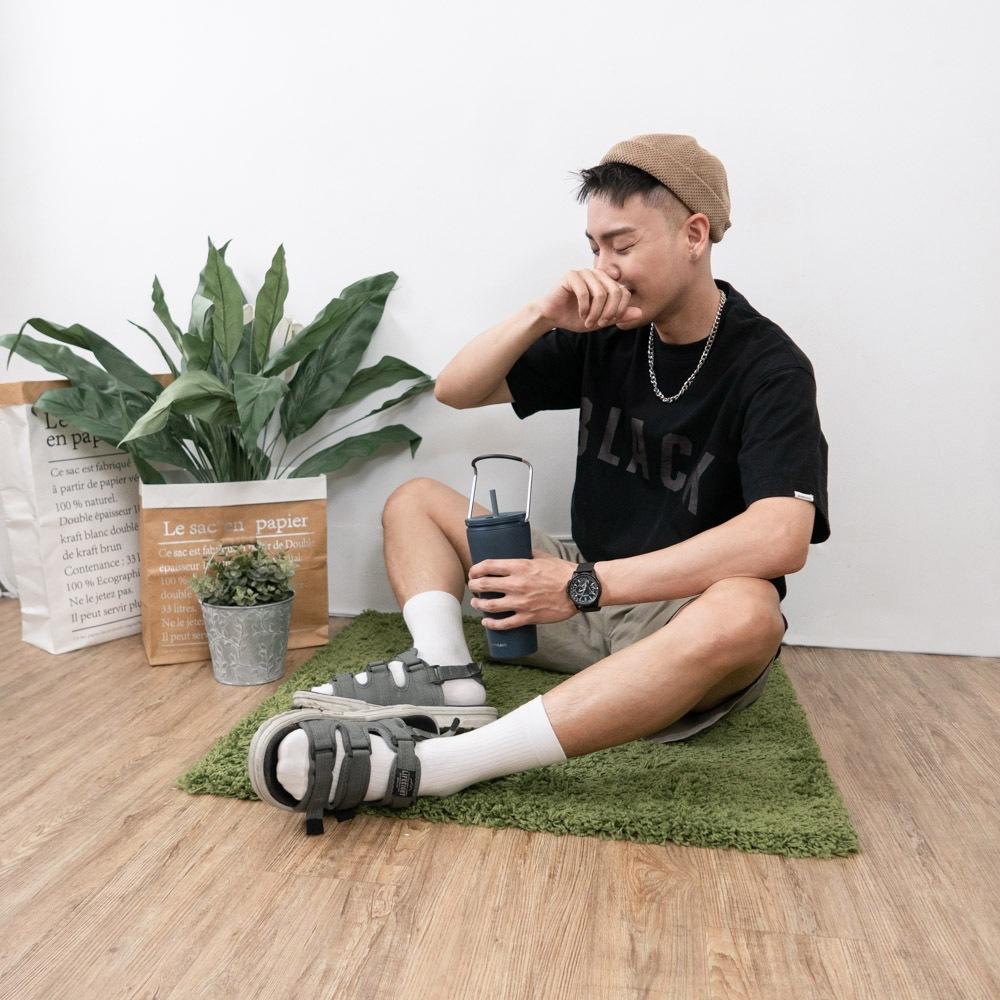 AHUA 韓國襪子 純色條紋中筒襪 男襪 K0487 男生襪子 男生長襪 紳士襪 純棉襪 素色襪子 白襪 阿華有事嗎-細節圖7