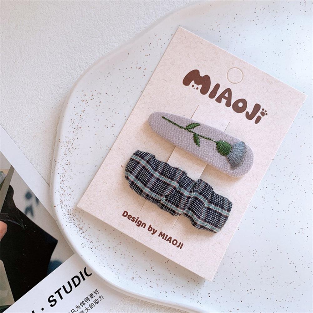 AHUA阿華有事嗎  童立體毛絨黑灰色系BB髮夾2入組 TT0020 可愛 日系 兒童髮夾-細節圖5