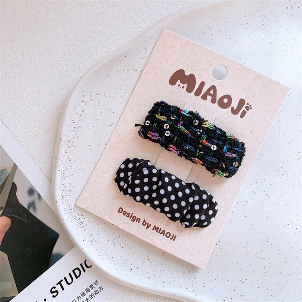 AHUA阿華有事嗎  童立體毛絨黑灰色系BB髮夾2入組 TT0020 可愛 日系 兒童髮夾-細節圖6