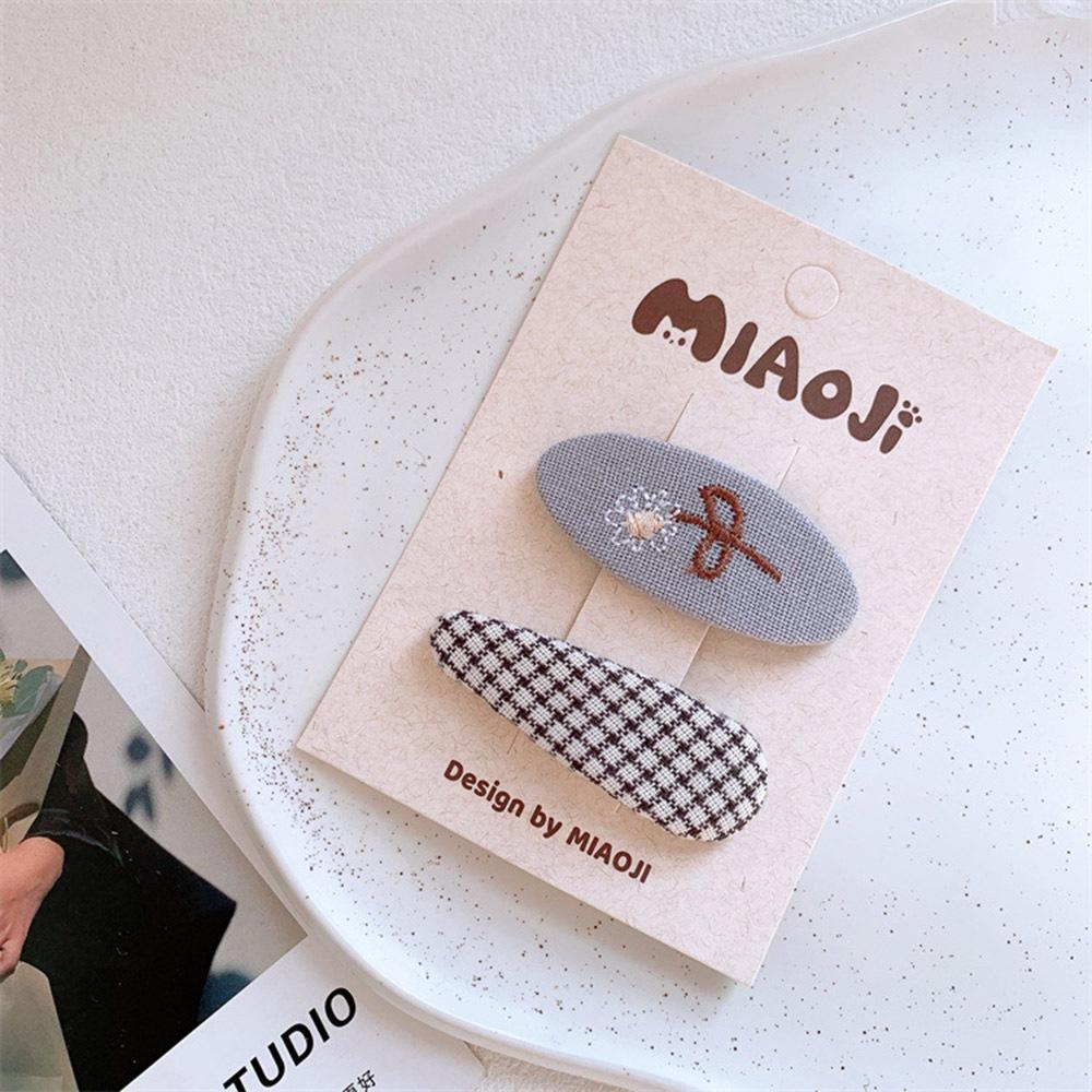 AHUA阿華有事嗎  童立體毛絨黑灰色系BB髮夾2入組 TT0020 可愛 日系 兒童髮夾-細節圖7