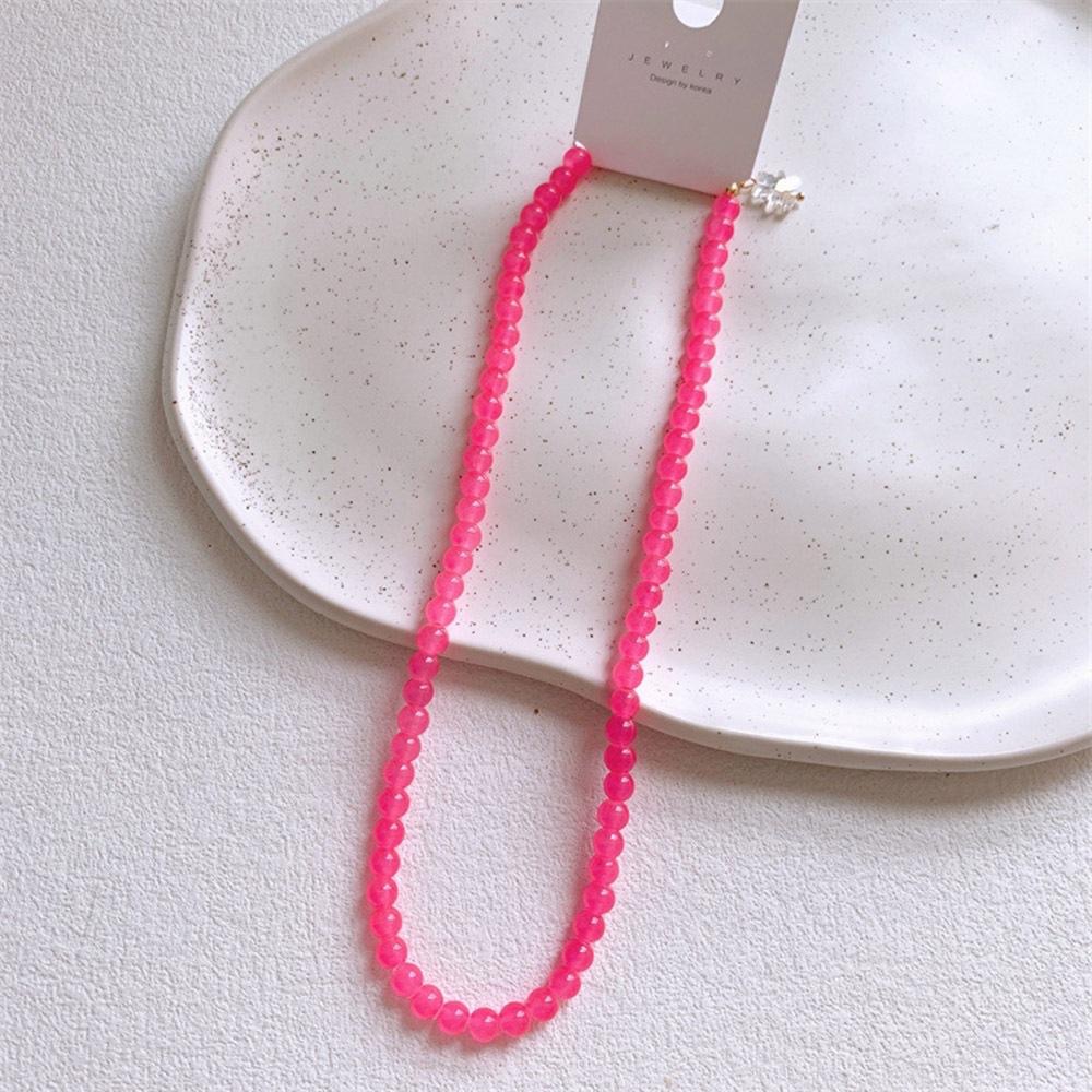 AHUA阿華有事嗎 童彩色石頭珍珠串珠項鍊 TT0018 可愛 飾品 兒童項鍊-細節圖3