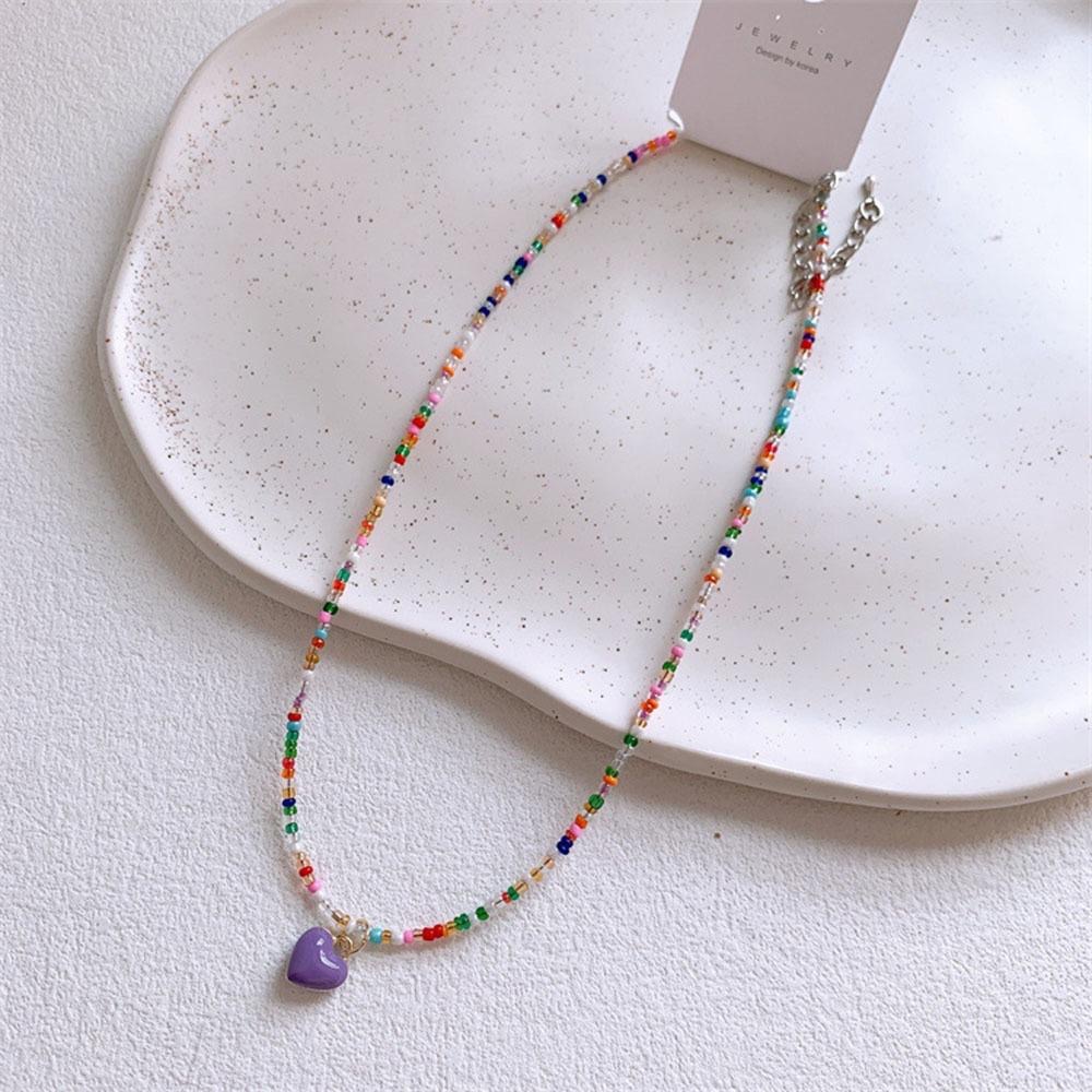 AHUA阿華有事嗎 童彩色石頭珍珠串珠項鍊 TT0018 可愛 飾品 兒童項鍊-細節圖4