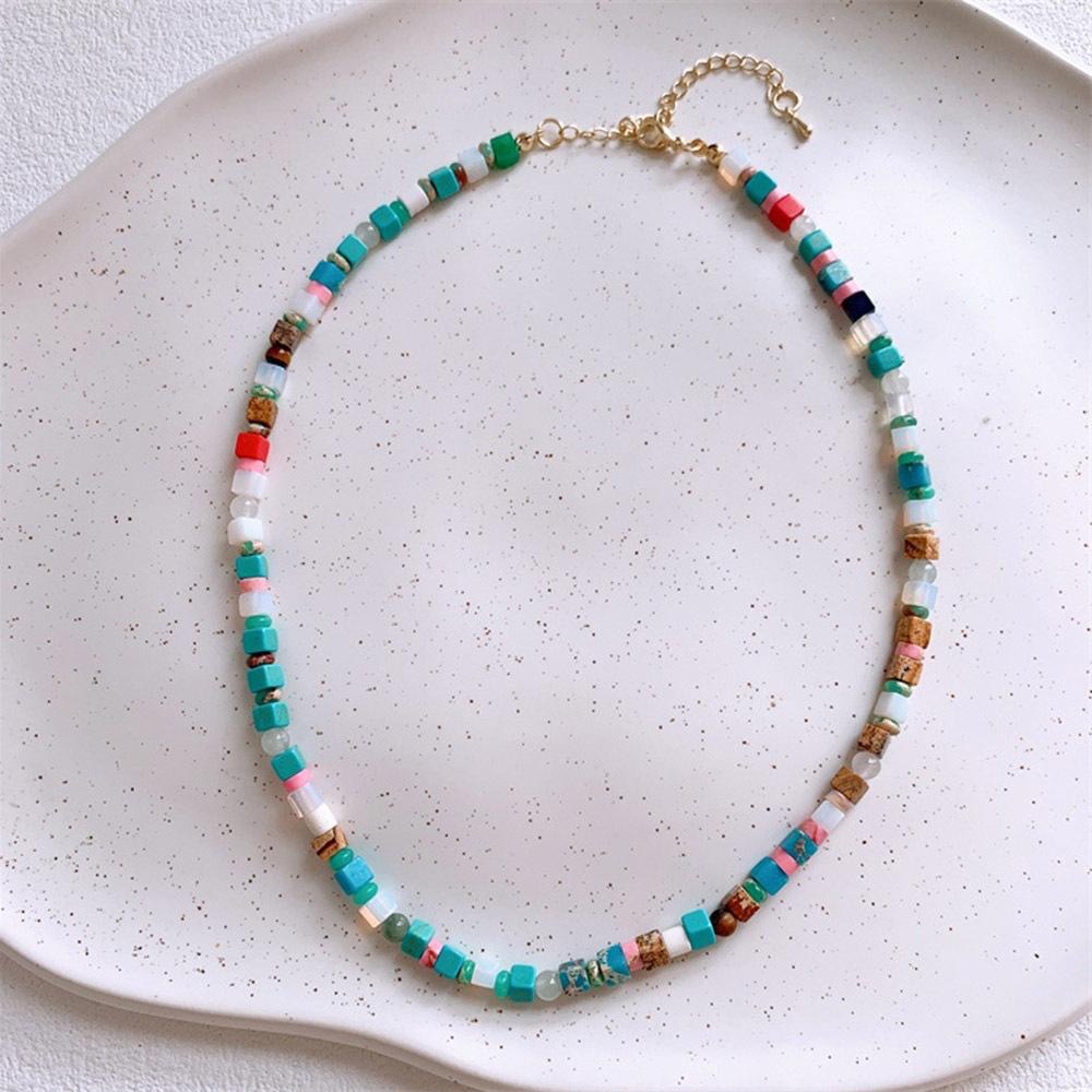 AHUA阿華有事嗎 童彩色石頭珍珠串珠項鍊 TT0018 可愛 飾品 兒童項鍊-細節圖5