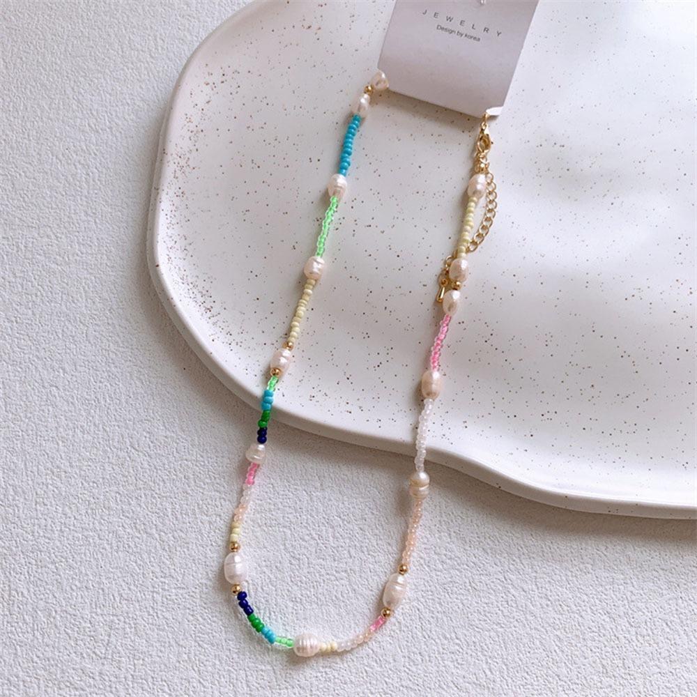 AHUA阿華有事嗎 童彩色石頭珍珠串珠項鍊 TT0018 可愛 飾品 兒童項鍊-細節圖6