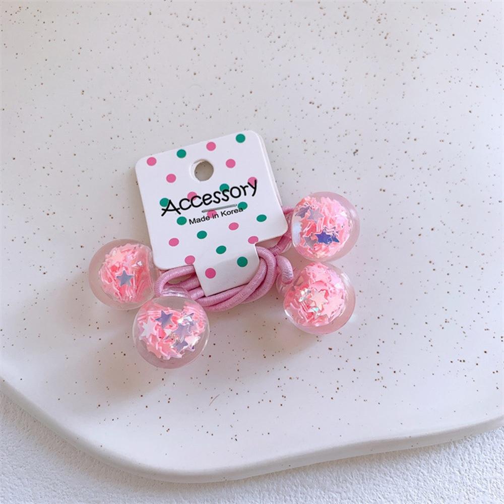 AHUA阿華有事嗎  童亮片透明球球髮圈(2入組) TT0047 可愛 髮圈 兒童髮飾-細節圖5