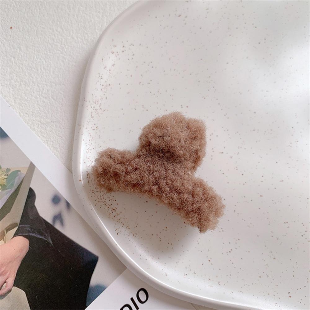 AHUA  兒童多色毛絨絨造型髮夾 兒童髮飾 造型髮夾 親子穿搭 TT0026 阿華有事嗎-細節圖3