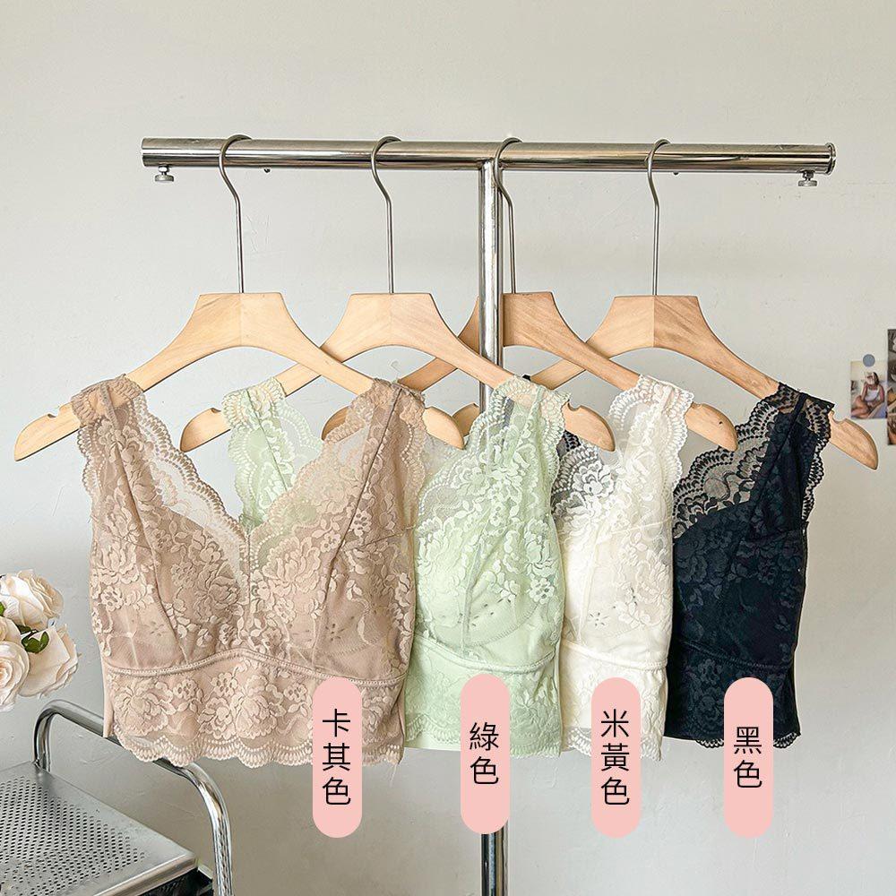 AHUA 阿華有事嗎 法式蕾絲花朵印花性感背心 I0083 韓系內著 可愛  BRA TOP 內衣 小可愛-細節圖2