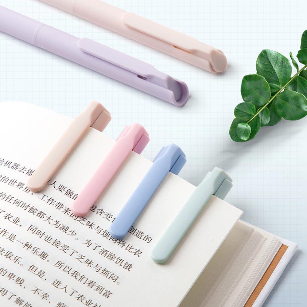 AHUA 阿華有事嗎 莫蘭迪色按動彩色中性筆(一盒6支) O0045 可愛 文具 開學用品-細節圖6