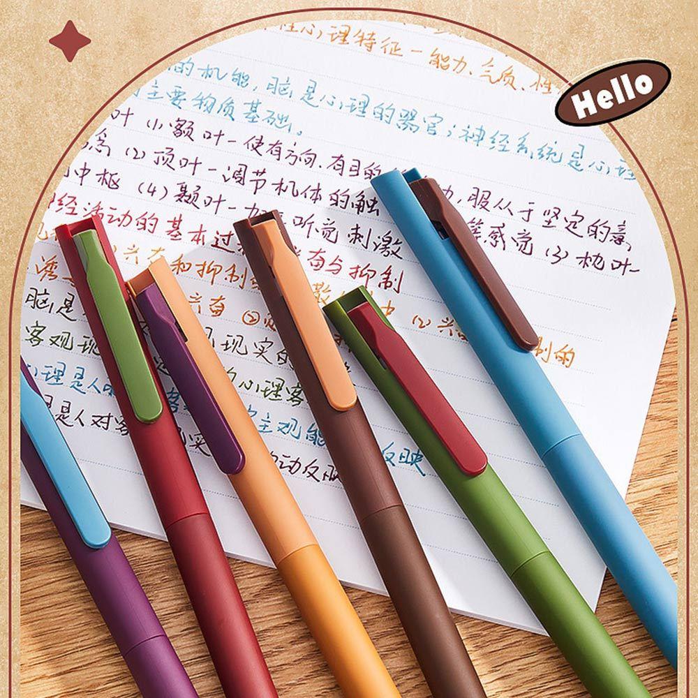 AHUA 阿華有事嗎 繽紛手帳按動彩色中性筆(一盒6支) O0046 可愛 文具 開學用品-細節圖6